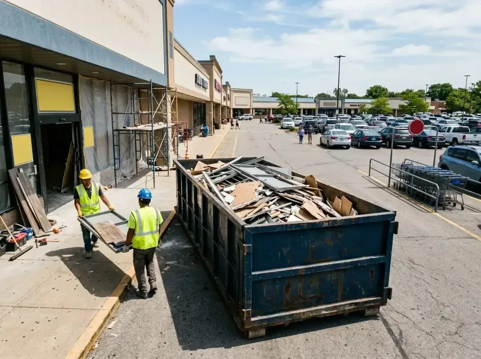 retail-store-renovation-debris-003 — frequently asked questions, Roll-off Dumpster Rentals in Midway South, TX